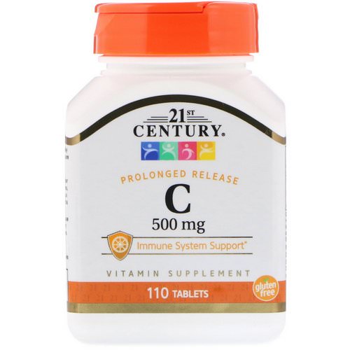 21st Century, Vitamin C, Prolonged Release, 500 mg, 110 Tablets فوائد
