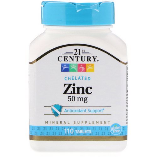 21st Century, Zinc, 50 mg, 110 Tablets فوائد