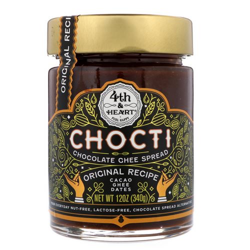 4th & Heart, Chocti Chocolate Ghee Spread, Original Recipe, 12 oz (340 g) فوائد