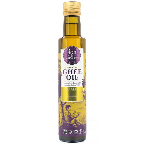 4th & Heart, Ghee Oil, Garlic, 8.5 fl oz (250 ml) فوائد
