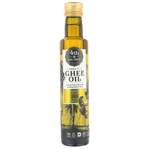 4th & Heart, Ghee Oil, Truffle, 8.5 fl oz (250 ml) فوائد