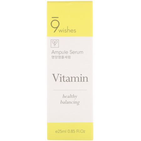 9Wishes, Ampule Serum, Vitamin, 0.85 fl oz (25 ml):علاجات, أمصال