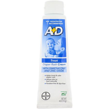 A+D Diaper Rash Treatments - علاجات طفح الحفاضات, الحفاضات, الأطفال, الطفل