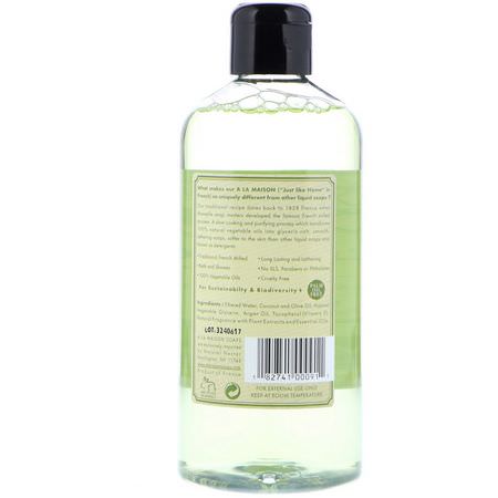 A La Maison de Provence, Bath & Shower Liquid Soap, Rosemary Mint, 16.9 fl oz (500 ml):جل الاستحمام, غس,ل الجسم