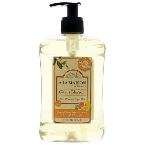 A La Maison de Provence, Hand & Body Liquid Soap, Citrus Blossom, 16.9 fl oz (500 ml) فوائد