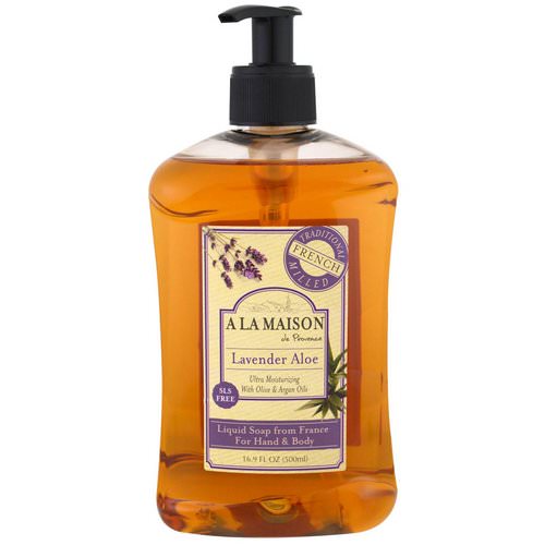 A La Maison de Provence, Hand & Body Liquid Soap, Lavender Aloe, 16.9 fl oz (500 ml) فوائد