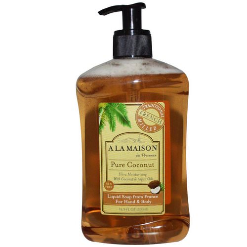 A La Maison de Provence, Hand & Body Liquid Soap, Pure Coconut, 16.9 fl oz (500 ml) فوائد