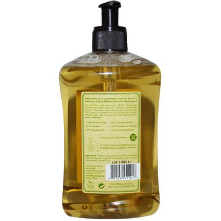 A La Maison de Provence, Hand & Body Liquid Soap, Yuzu Lime, 16.9 fl oz (500 ml):جل الاستحمام, غس,ل الجسم