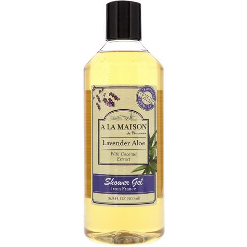 A La Maison de Provence, Shower Gel, Lavender Aloe with Coconut Extract, 16.9 fl oz (500 ml) فوائد