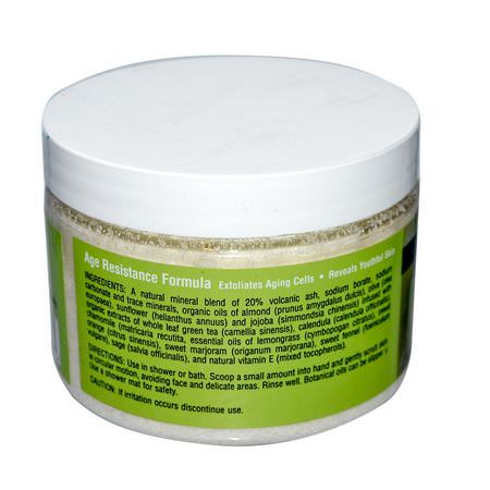 Abra Therapeutics, Green Tea Body Scrub, Green Tea & Lemongrass, 10 oz (283 g):الب,لندية, الدعك للجسم