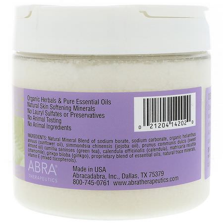 Abra Therapeutics, Natural Body Scrub, Deep Relaxation, Lavender and Melissa, 18 oz (510 g):الب,لندية, الدعك للجسم
