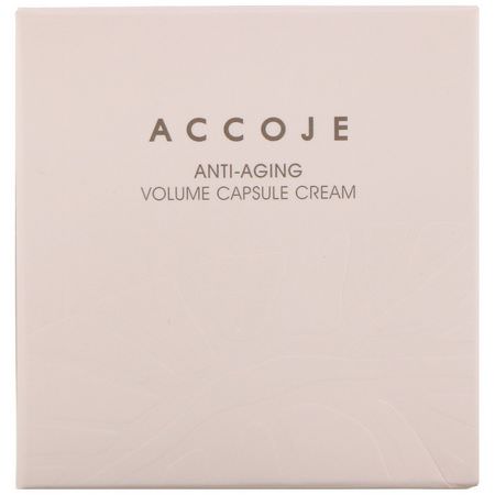 Accoje, Anti-Aging, Volume Capsule Cream, 50 ml:مرطب لل,جه, العناية بالبشرة