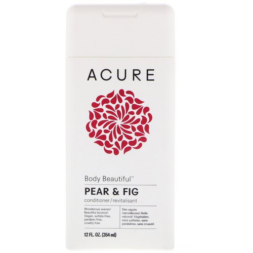 Acure, Body Beautiful Conditioner, Pear & Fig, 12 fl oz (354 ml) فوائد