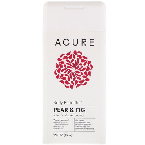 Acure, Body Beautiful Shampoo, Pear & Fig, 12 fl oz (354 ml) فوائد