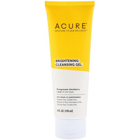 Acure Face Wash Cleansers - المنظفات, غسل ال,جه, التنظيف, النغمة
