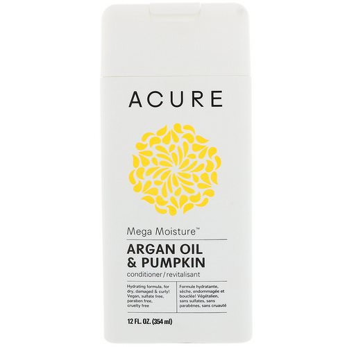 Acure, Mega Moisture Conditioner, Argan Oil & Pumpkin, 12 fl oz (354 ml) فوائد