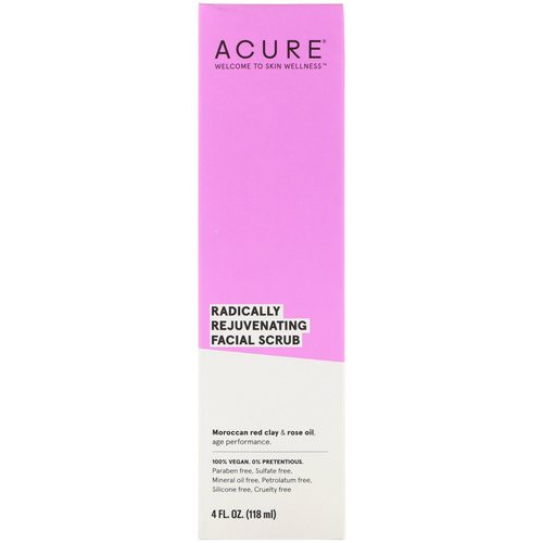 Acure, Radically Rejuvenating Facial Scrub, 4 fl oz (118 ml) فوائد