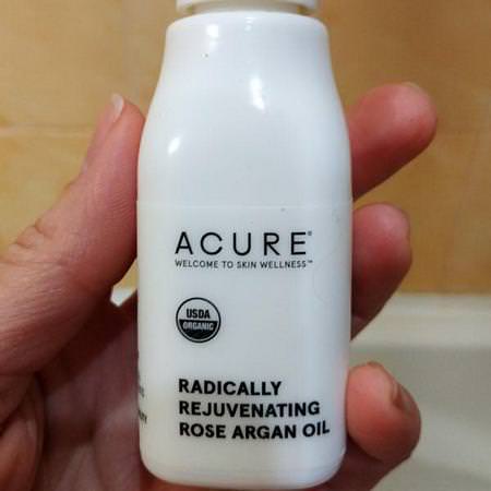 Acure, Radically Rejuvenating Rose Argan Oil, 1 fl oz (30 ml)