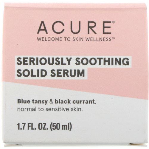 Acure, Seriously Soothing Solid Serum, 1.7 fl oz (50 ml) فوائد