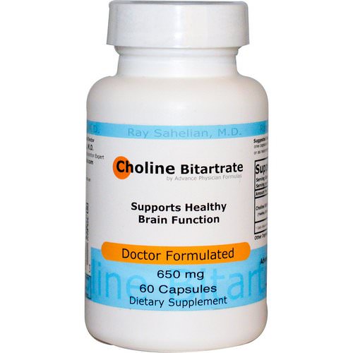 Advance Physician Formulas, Choline Bitartrate, 650 mg, 60 Capsules فوائد