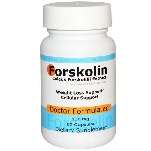 Advance Physician Formulas, Forskolin, Coleus Forskohlii Extract, 100 mg, 60 Capsules فوائد