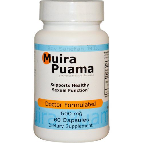 Advance Physician Formulas, Muira Puama, 500 mg, 60 Capsules فوائد