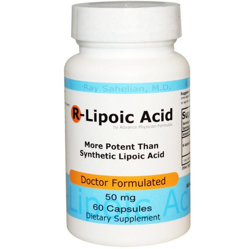 Advance Physician Formulas, R-Lipoic Acid, 50 mg, 60 Capsules فوائد