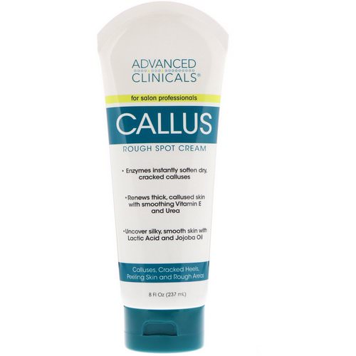 Advanced Clinicals, Callus, Rough Spot Cream, 8 fl oz (237 ml) فوائد