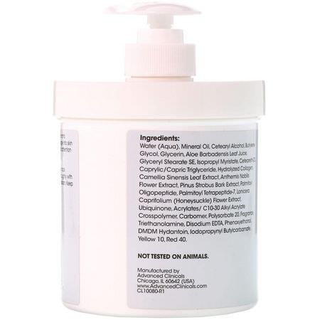 Advanced Clinicals, CoQ10, Wrinkle Defense Cream, 16 oz (454 g):مرطب جسم, حمام