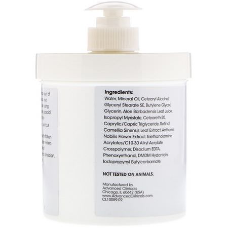 Advanced Clinicals, Retinol, Advanced Firming Cream, 16 oz (454 g):الكريمات, مرطبات ال,جه