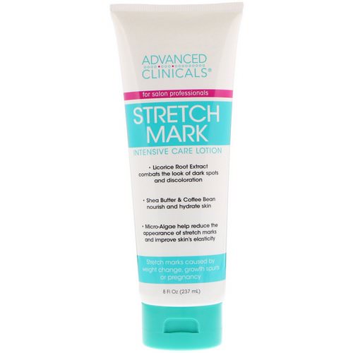 Advanced Clinicals, Stretch Mark, Intensive Care Lotion, 8 fl oz (237 ml) فوائد