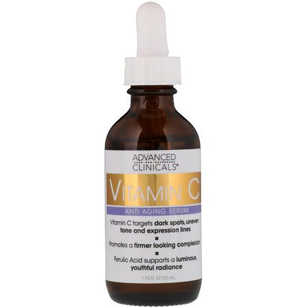 Advanced Clinicals Anti-Aging Firming Vitamin C Beauty - فيتامين C, ثبات, مكافحة الشيخ,خة, الأمصال