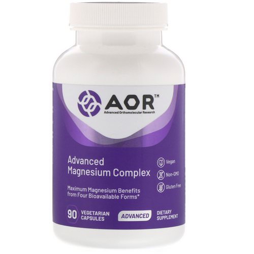 Advanced Orthomolecular Research AOR, Advanced Magnesium Complex, 90 Vegetarian Capsules فوائد