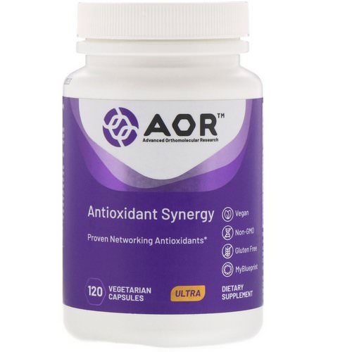 Advanced Orthomolecular Research AOR, Antioxidant Synergy, 120 Vegetarian Capsules فوائد