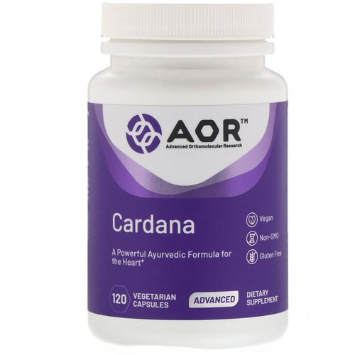 Advanced Orthomolecular Research AOR, Cardana, 120 Vegetarian Capsules فوائد