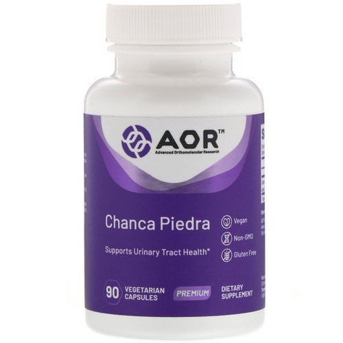 Advanced Orthomolecular Research AOR, Chanca Piedra, 90 Vegetarian Capsules فوائد