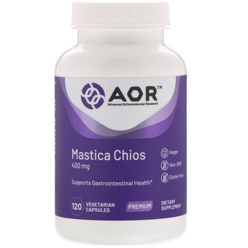 Advanced Orthomolecular Research AOR, Mastica Chios, 400 mg, 120 Vegetarian Capsules فوائد