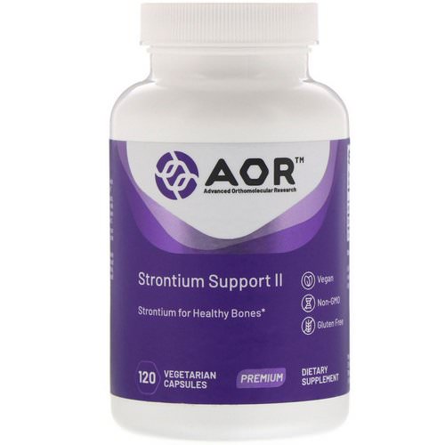 Advanced Orthomolecular Research AOR, Strontium Support II, 120 Vegetarian Capsules فوائد