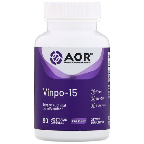 Advanced Orthomolecular Research AOR, Vinpo-15, 90 Vegetarian Capsules فوائد