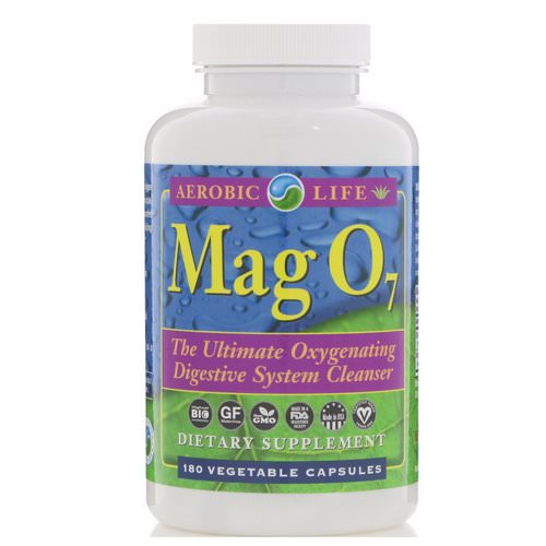 Aerobic Life, Mag 07, The Ultimate Oxygenating Digestive System Cleanser, 180 Vegetable Capsules فوائد