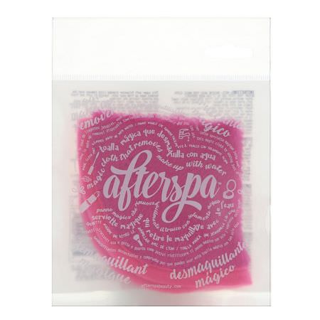 AfterSpa, Magic Make Up Remover Reusable Cloth - Mini, Pink, 1 Cloth:الجمال, فرش المكياج