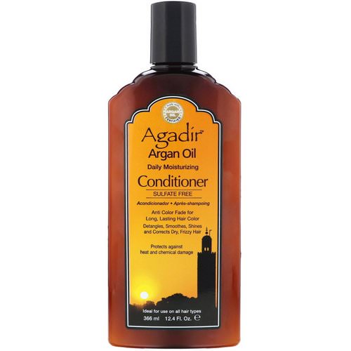 Agadir, Argan Oil, Daily Moisturizing Conditioner, Sulfate Free, 12.4 fl oz (366 ml) فوائد