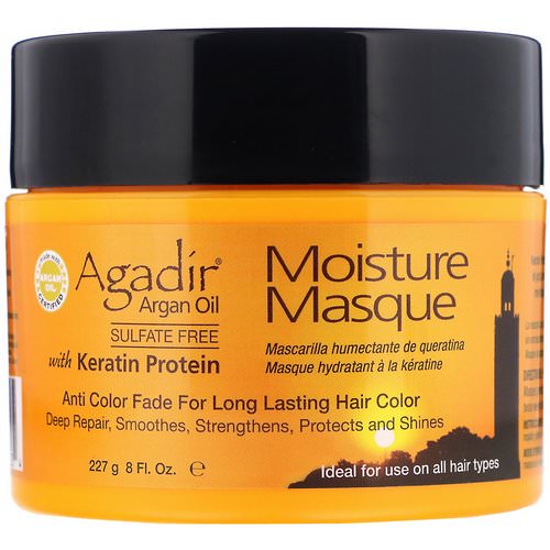 Agadir, Argan Oil, Moisture Masque with Keratin Protein, 8 fl oz (227 g) فوائد