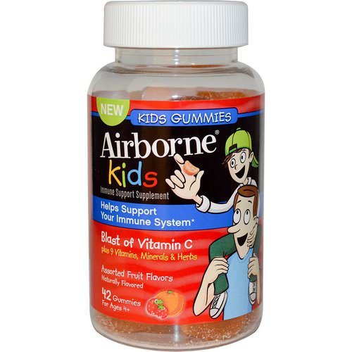 AirBorne, Kids, Blast of Vitamin C, Assorted Fruit Flavors, 42 Gummies فوائد
