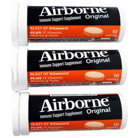 AirBorne Vitamin C Formulas Cold Cough Flu - الأنفل,نزا ,السعال ,البرد ,فيتامين C