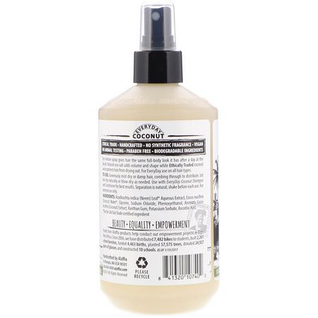 Alaffia, Everyday Coconut, Texturing Spray, Hydrating, Normal to Dry Hair, Coconut & Sea Salt, 12 fl oz (354 ml):Style Spray, تصفيف الشعر