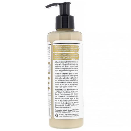 Alaffia, Repair & Restore, Curl Defining Cream Gel with Baobab & Argan, 8 oz (236 ml):كريم الشعر, تصفيف الشعر