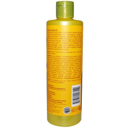 Alba Botanica, Drink it Up Coconut Milk Shampoo, 12 fl oz (355 ml):شامب, العناية بالشعر