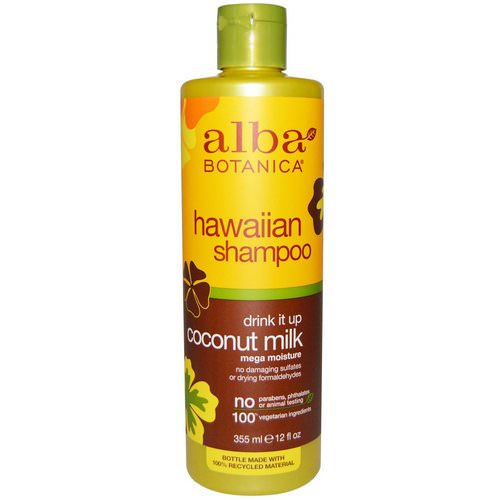 Alba Botanica, Drink it Up Coconut Milk Shampoo, 12 fl oz (355 ml) فوائد