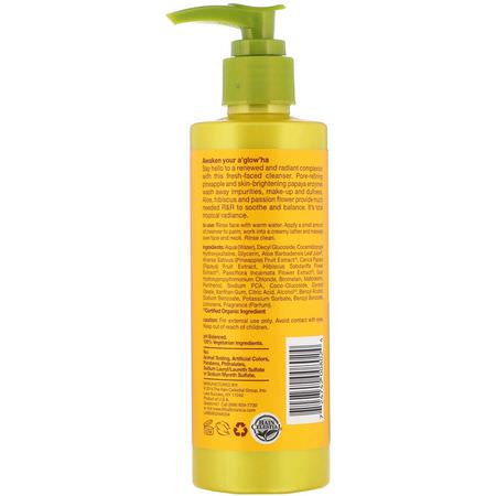 Alba Botanica, Hawaiian Facial Cleanser, Pore Purifying Pineapple Enzyme, 8 fl oz (237 ml):المنظفات, غسل ال,جه